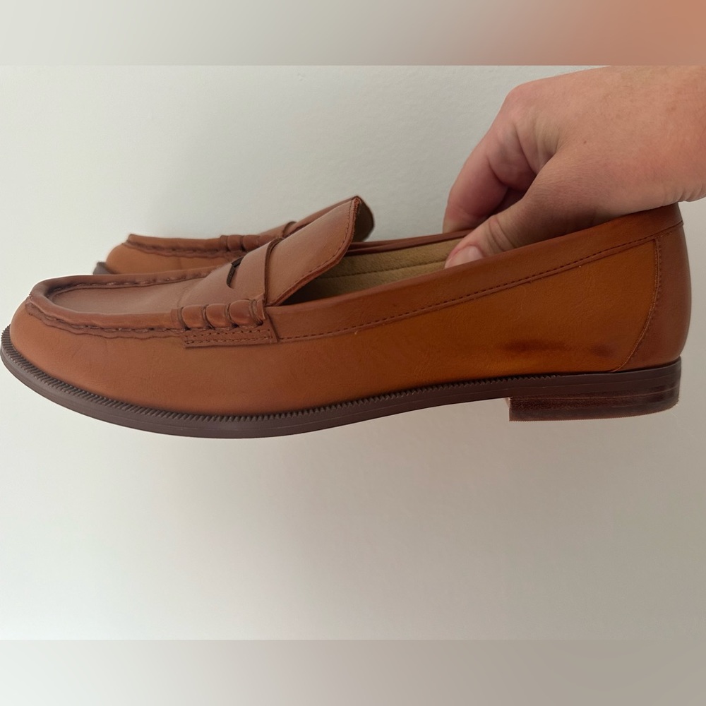 J Crew Leather Penny Loafers